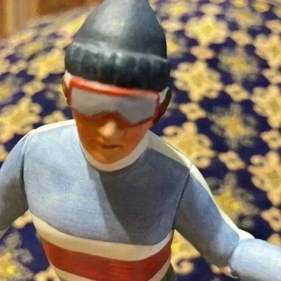 Rare 1983 Andrea Sadek the skier Figurine. 8.5 inches tall. Missing one pole - Picture 2 of 10